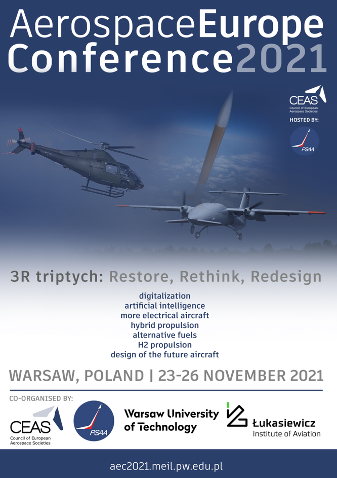 Registration/Papers Submission The Aerospace Europe Conference 2021